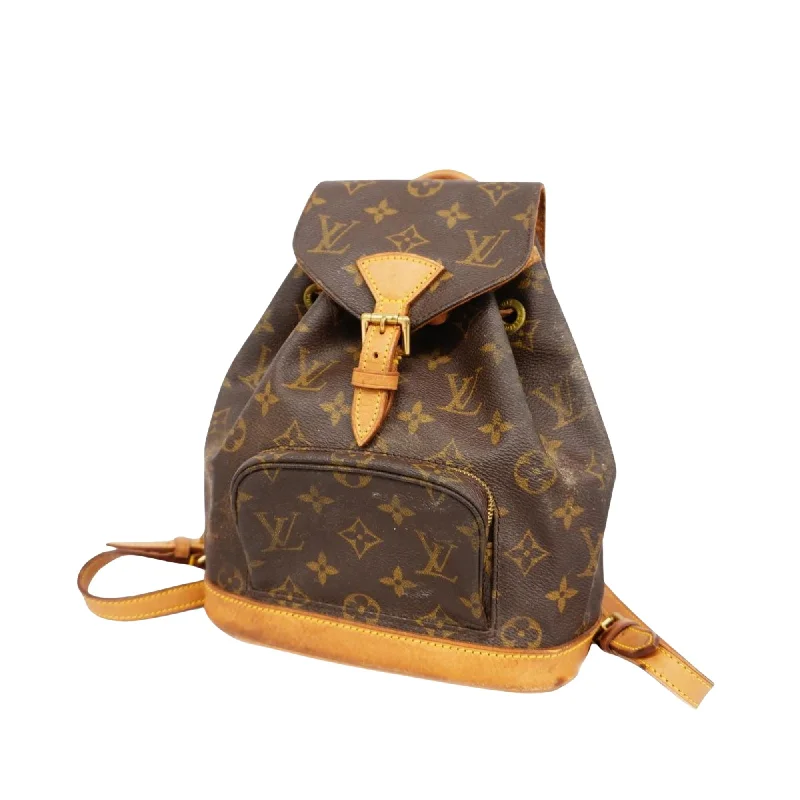 Louis Vuitton Alma bags with a monogram - embossed leather surfaceLOUIS VUITTON Montsouris Backpack