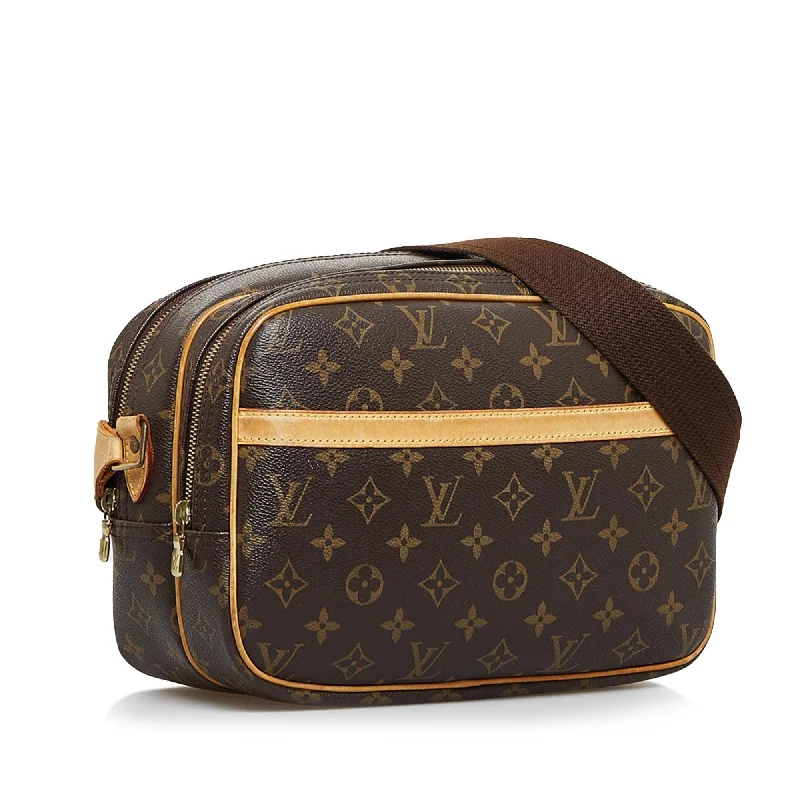 Louis Vuitton bags with a zip - around closure for enhanced securityLouis Vuitton Monogram Reporter PM (CrE31k)