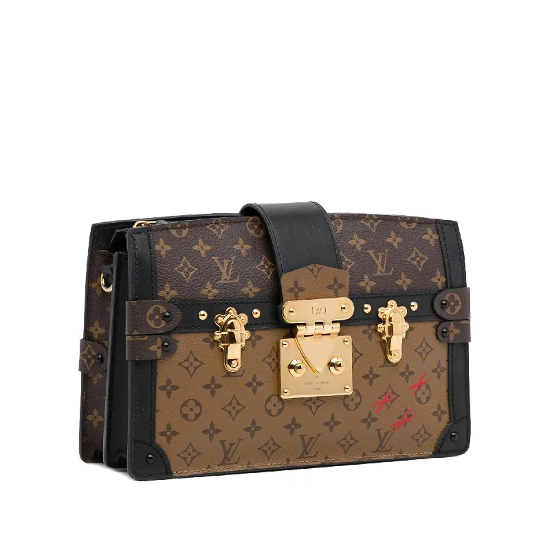 Louis Vuitton tote bags with a water - resistant coating for outdoor useLouis Vuitton Monogram Reverse Trunk Clutch (ka4aaH)