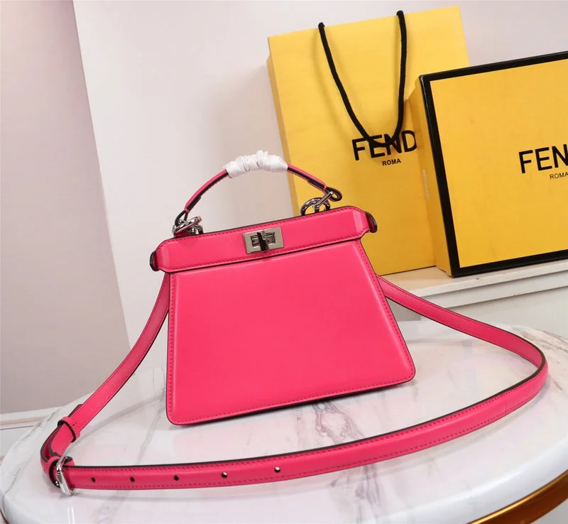 Fendi bags with a chain - link trim and a leather body for a modern and edgy lookWF - Fendi Bags - 181