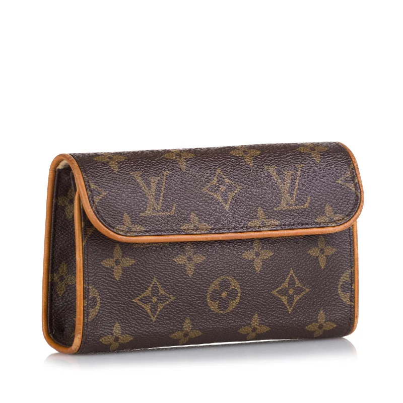 Louis Vuitton Alma bags with a monogram - embossed leather surfaceLouis Vuitton Monogram Pochette Florentine 35654)