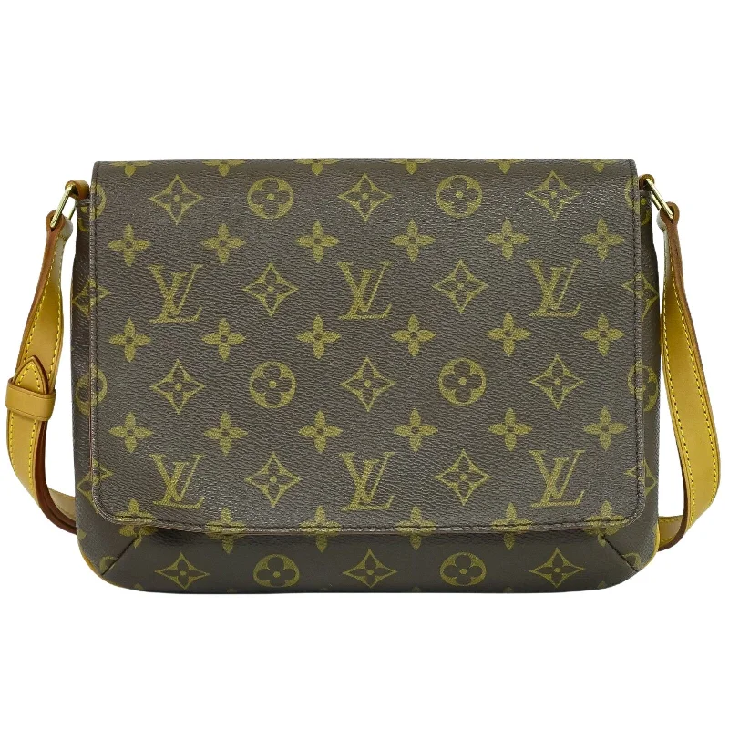 Ladies Louis Vuitton handbags with a detachable coin purse insideLOUIS VUITTON Musette Tango Shoulder Bag