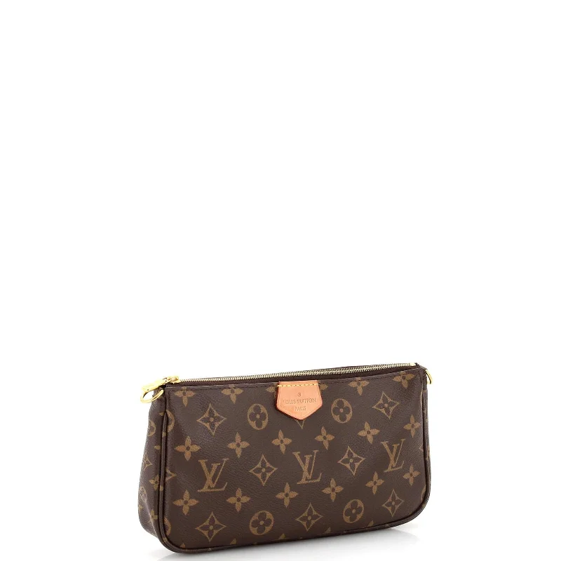 Louis Vuitton bags with a chain - link trim and a leather body for a modern edgeLouis Vuitton Multi Pochette Accessoires