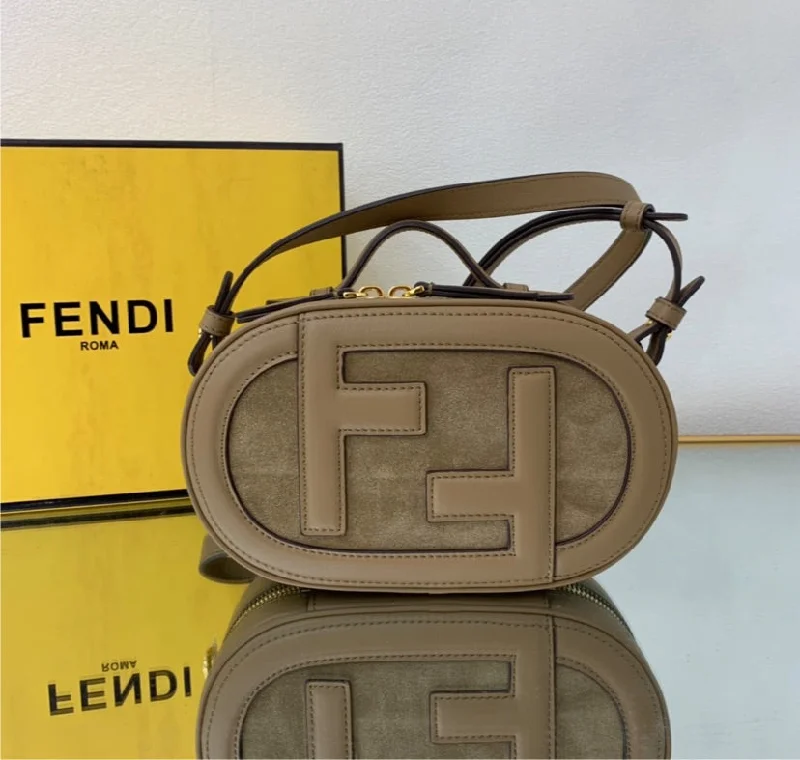 Fendi Baguette bags with a hand - embroidered floral design for a romantic and elegant touchNew Fendi woman crossbody / shoulder