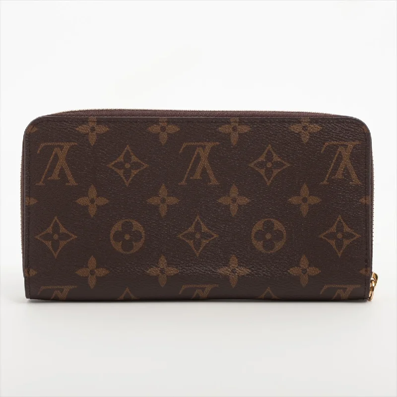 Louis Vuitton handbags with a metal - framed clasp for durabilityLouis Vuitton monogram zipper wallet M42616 round zipper wallet