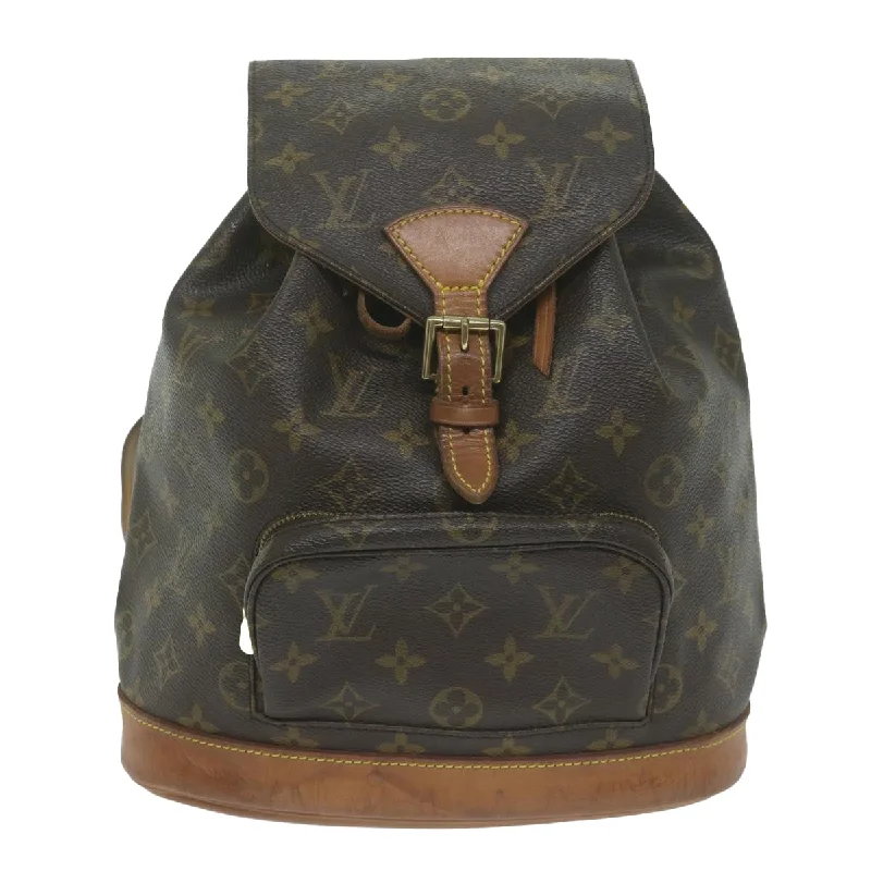 Louis Vuitton Alma bags with a leather - wrapped handle for a luxurious feelLOUIS VUITTON Montsouris MM Backpack