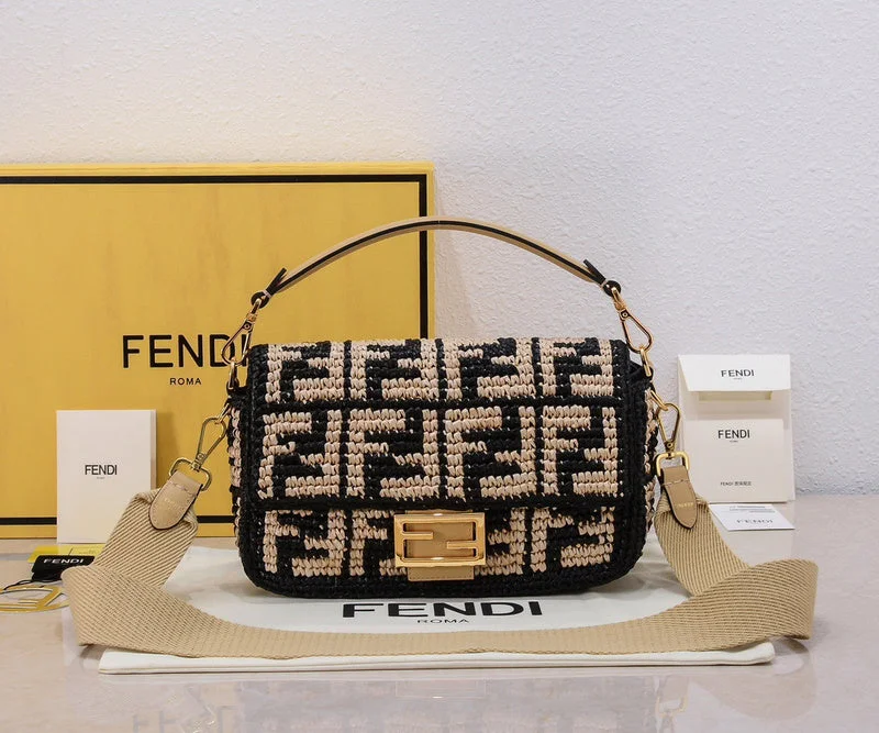 Fendi tote bags with a printed Fendi logo on the front for high brand visibilityBC - FENDI BAGS - 1521