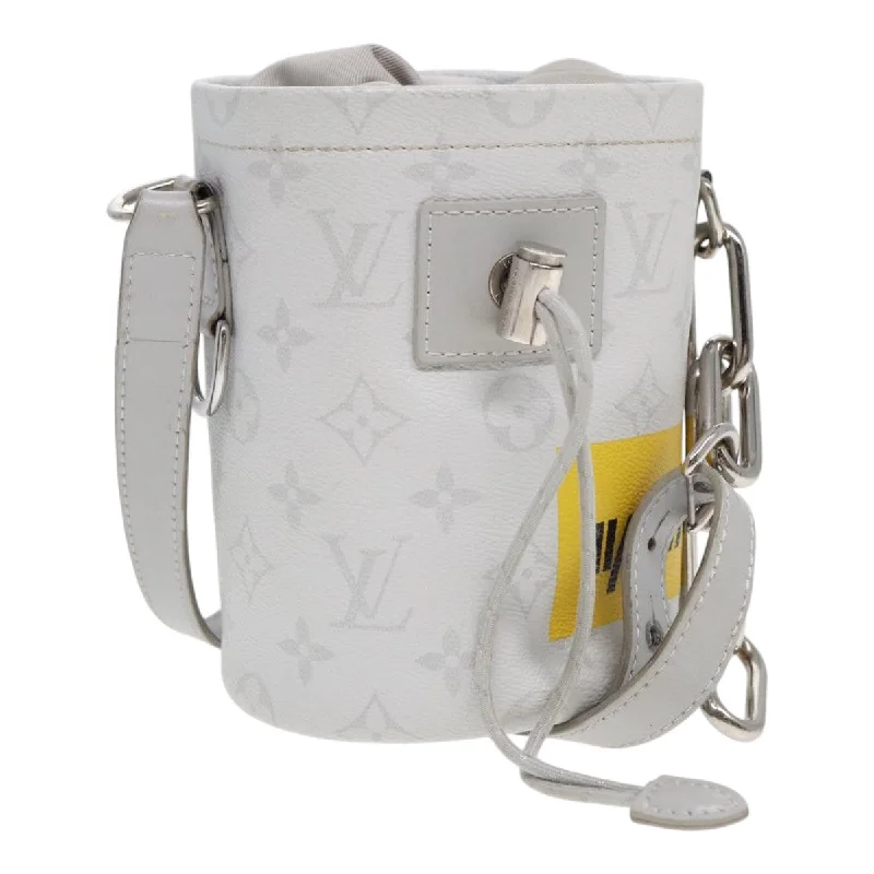 Louis Vuitton Twist bags with the iconic LV - turnlock closureLOUIS VUITTON Monogram White Chalk Nanobag Shoulder Bag Gray M44631 Auth 88029