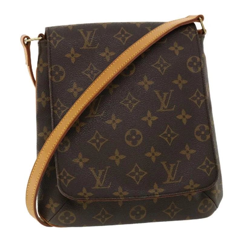 Louis Vuitton tote bags with a printed LV logo on the front for brand visibilityLouis Vuitton Musette Salsa Shoulder Bag