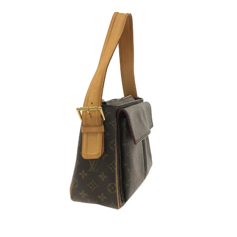 Louis Vuitton Petite Malle bags with a hard - shell structure for uniquenessLouis Vuitton Monogram Viva Cite GM (SHG-BudwMP)