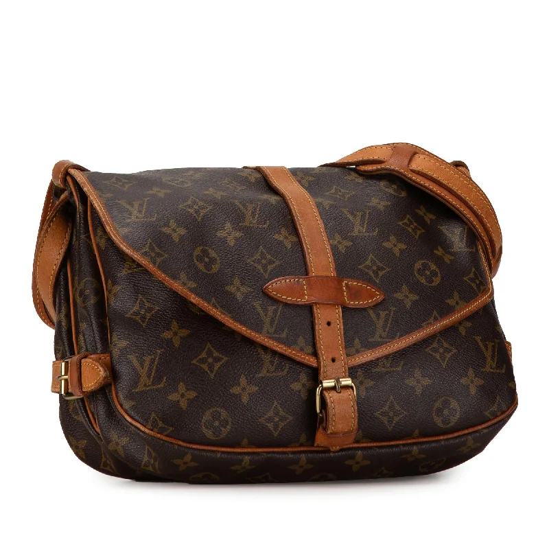 Medium - sized Louis Vuitton tote bags for work and shoppingLouis Vuitton Monogram Saumur 30 (QxLwhE)