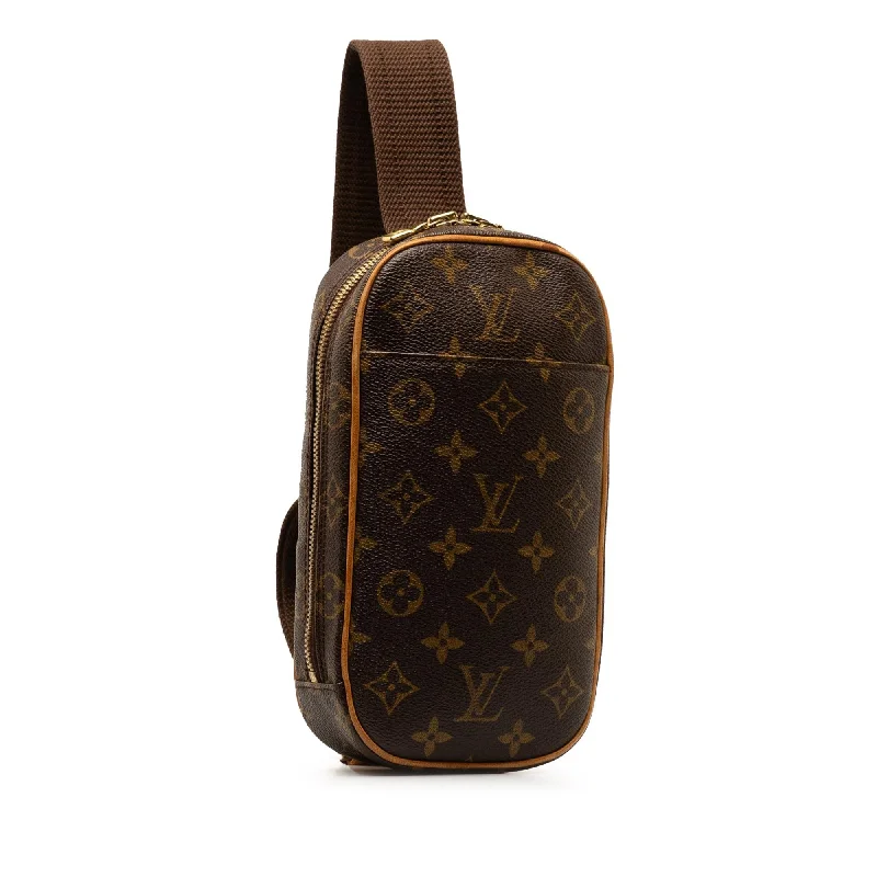 Louis Vuitton handbags with a metal - framed clasp for durabilityLouis Vuitton Monogram Pochette Gange (eHLuVN)