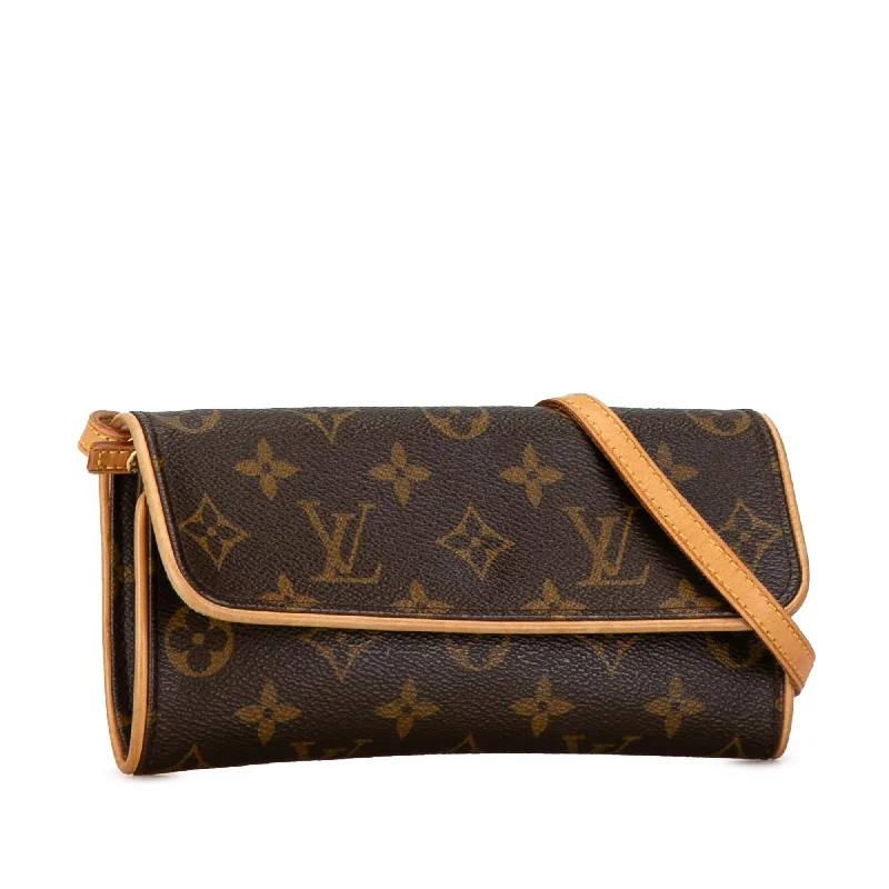 Louis Vuitton bags with a zip - around closure for enhanced securityLouis Vuitton Monogram Pochette Twin PM (dRQmEi)