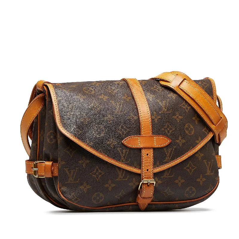 Louis Vuitton crossbody bags in a bold red color for a statementLouis Vuitton Monogram Saumur 30 (UjVfcT)