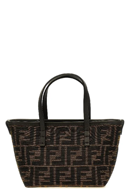 Fendi crossbody bags with a woven leather strap for a unique texture and visual appealFendi Women 'Roll Mini' Shopping Bag