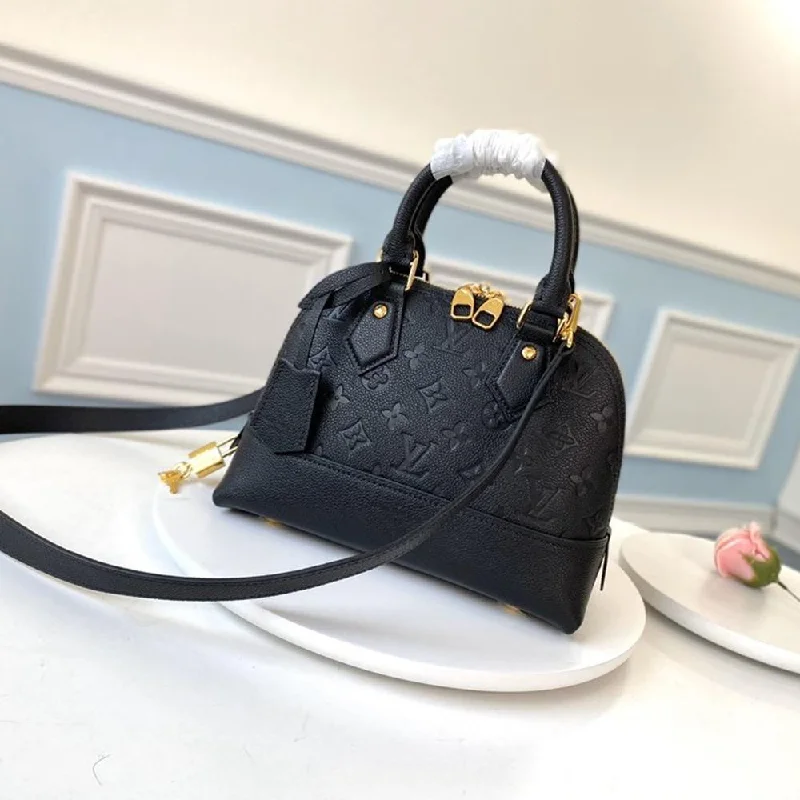 Ladies Louis Vuitton shoulder bags with a single - handle silhouetteLouis Vuitton NEO ALMA BB Black