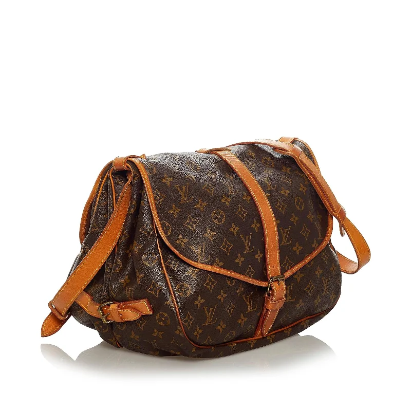 Louis Vuitton crossbody bags with a keychain holder for practicalityLouis Vuitton Monogram Saumur 35 (28718)