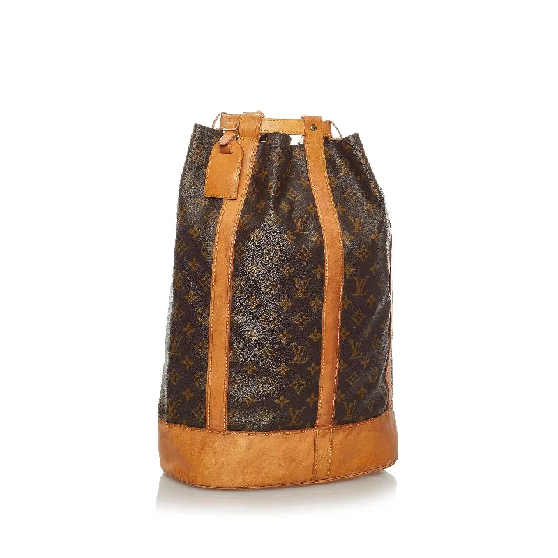 Louis Vuitton bags with a chain - link trim and a leather body for a modern edgeLouis Vuitton Monogram Randonnee GM (28651)