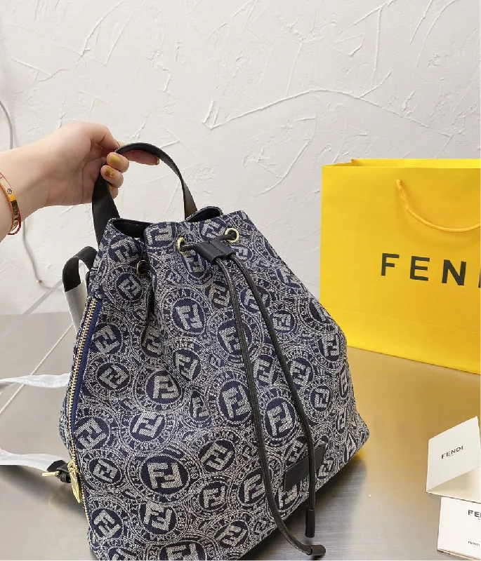 Fendi bags with a detachable mirror inside for quick touch - ups and groomingNew Woman Fendi backpack/ shoulder bag