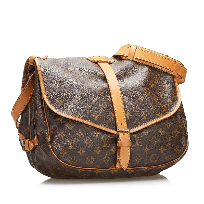 Louis Vuitton Alma bags featuring the signature top - handle designLouis Vuitton Monogram Saumur 35 36479)