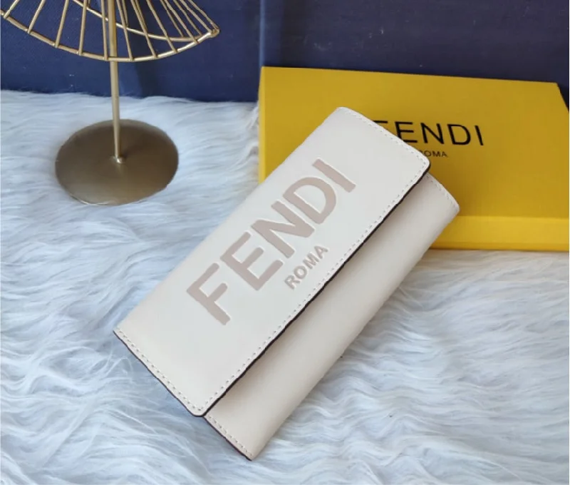 Fendi By The Way bags with a contrast - colored interior for visual interestLeather fendi wallet