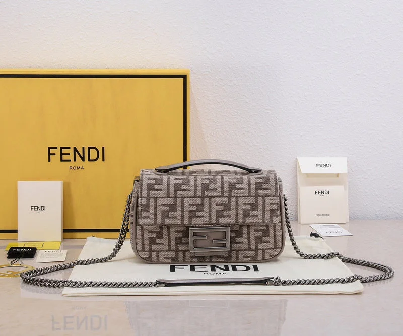 Fendi tote bags with a double - zip closure for enhanced securityBC - FENDI BAGS - 1517