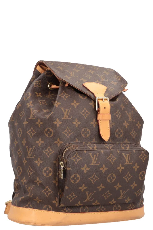 Louis Vuitton tote bags with a water - resistant coating for outdoor useLOUIS VUITTON Montsouris Backpack GM