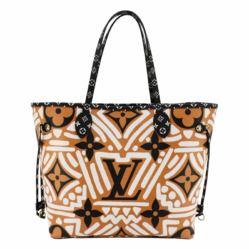 Small - sized Louis Vuitton Pochette Metis bags for a compact carryLOUIS VUITTON Neverfull Crafty Monogram Gaint Canvas Tote Bag Caramel