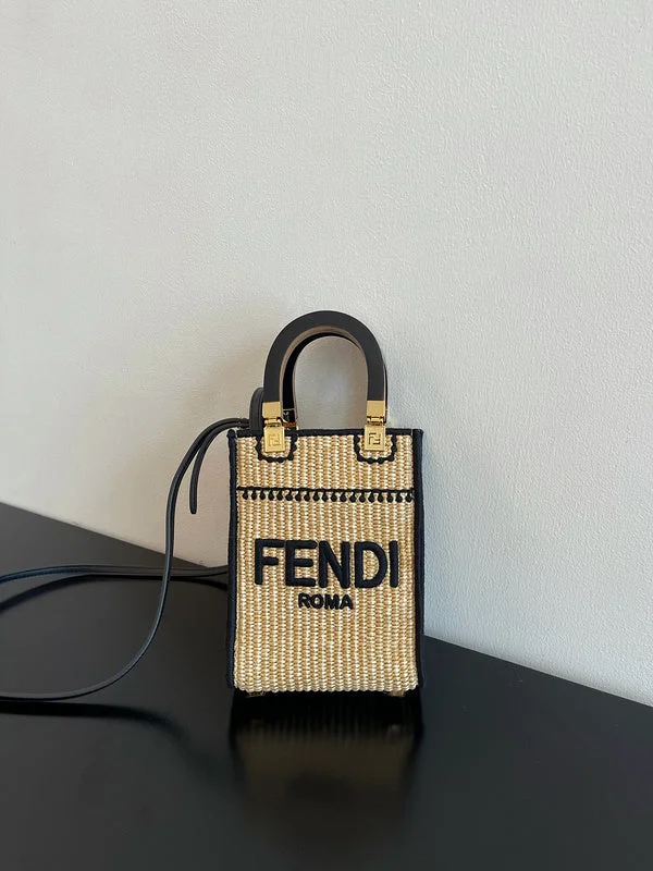 Fendi tote bags with a water - resistant lining for practicality during rainy daysWF - Fendi Bags - 251