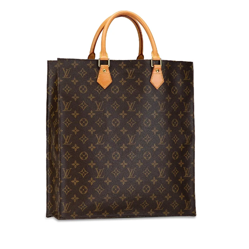 Louis Vuitton bags with a front - flap pocket for quick - access itemsLouis Vuitton Monogram Sac Plat (RIniBV)