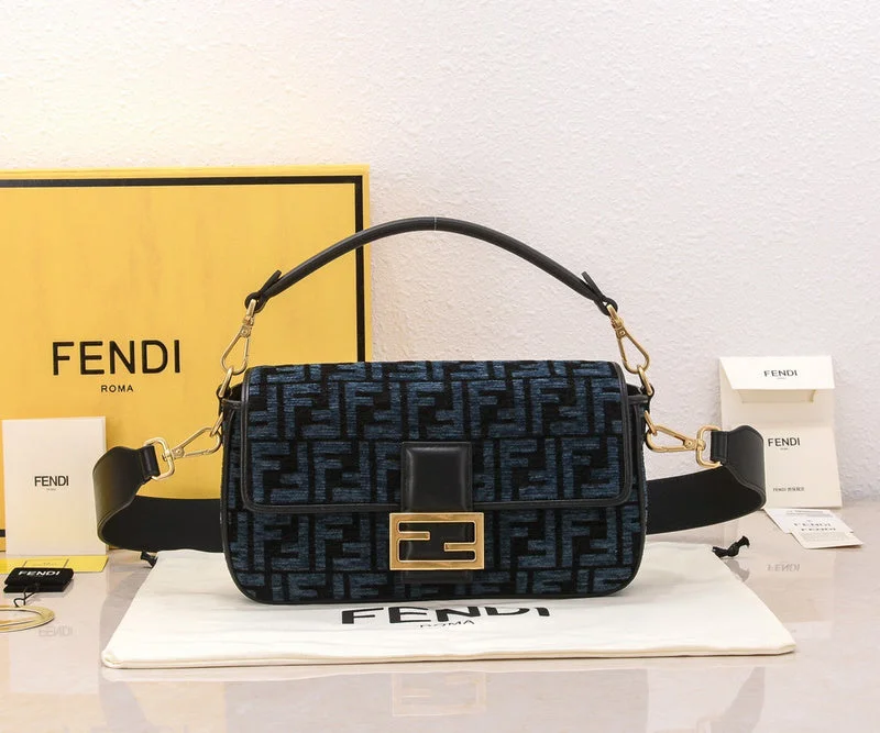 Fendi tote bags with a snap - button closure and a decorative charm for a fashionable and personalized lookBC - FENDI BAGS - 1510