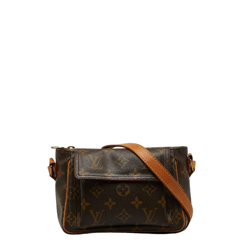 Louis Vuitton Twist bags with a contrast - colored interior for visual interestLouis Vuitton Monogram Vivacity PM  Shoulder Bag M51165 Brown PVC Leather  Louis Vuitton