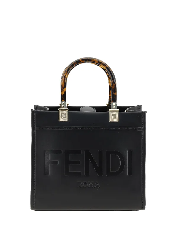 Fendi Baguette bags with a detachable charm featuring the brand's mascotFendi Women Sunshine Small Shoulder Bag