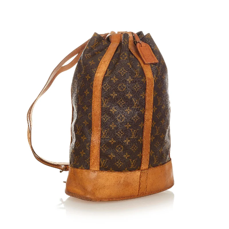 Louis Vuitton backpacks with a padded back panel for comfort during long - wearLouis Vuitton Monogram Randonnee GM (26572)