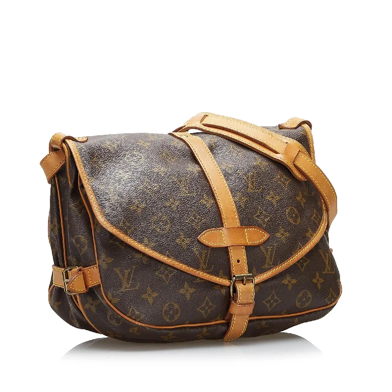 Ladies Louis Vuitton Capucines bags with a detachable shoulder strapLouis Vuitton Monogram Saumur 30 (36942)