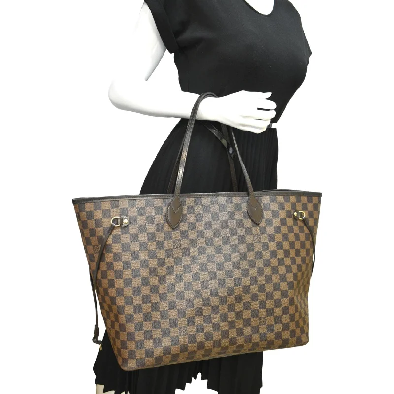 Louis Vuitton Capucines bags with smooth calfskin leather for luxuryLOUIS VUITTON Neverfull GM Damier Ebene Tote Shoulder Bag Brown