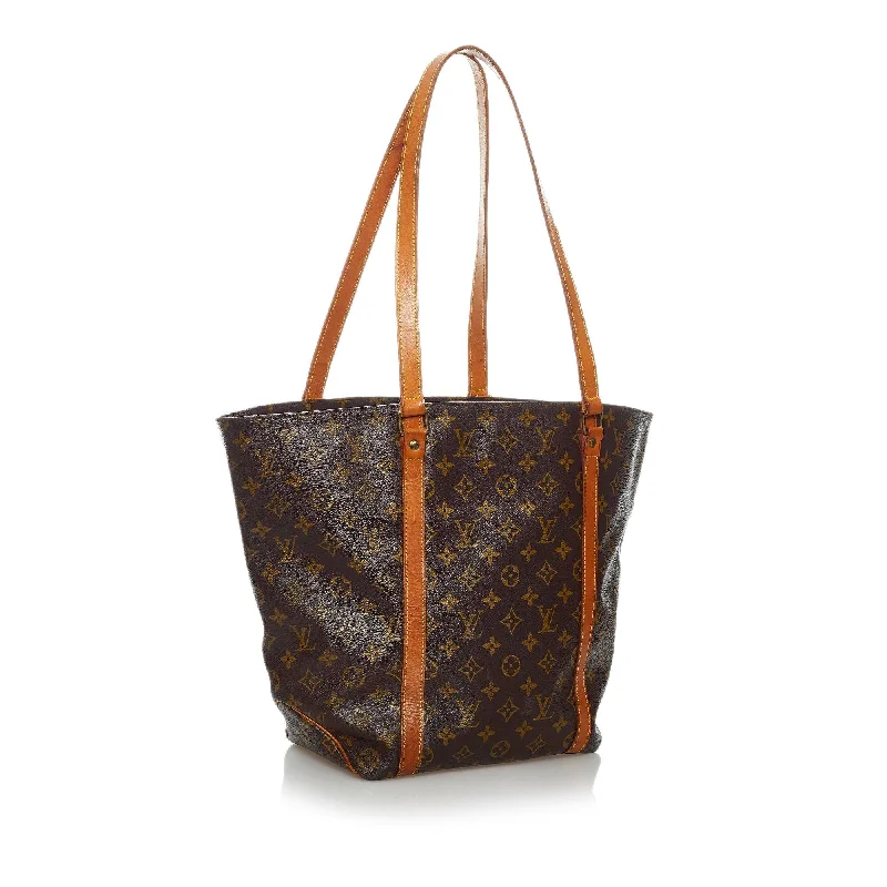 Louis Vuitton Petite Malle bags with a hard - shell structure for uniquenessLouis Vuitton Monogram Sac Shopping (33815)