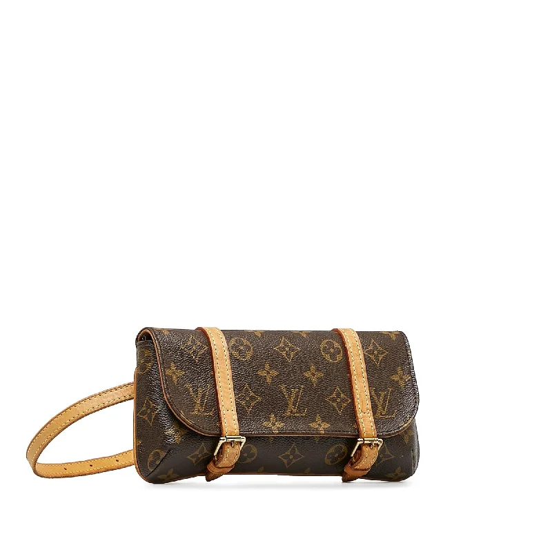 Ladies Louis Vuitton shoulder bags with a single - handle silhouetteLouis Vuitton Monogram Pochette Marelle PM (6wx1KL)