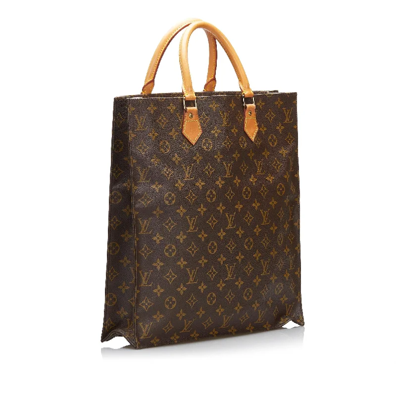 Louis Vuitton backpacks with a padded back panel for comfort during long - wearLouis Vuitton Monogram Sac Plat (HB59b7)