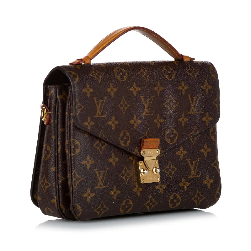 Louis Vuitton Twist bags with a contrast - colored interior for visual interestLouis Vuitton Monogram Pochette Metis (30012)