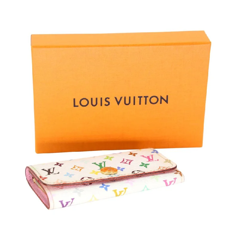 Louis Vuitton Twist bags with a crystal - embellished LV - turnlockLouis Vuitton Multicles 4 Key Holder Canvas Wallet LV-0326N-0088