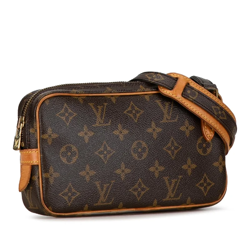 Louis Vuitton Alma bags with a detachable shoulder strap for versatilityLouis Vuitton Monogram Pochette Marly Bandouliere (OlIcJT)