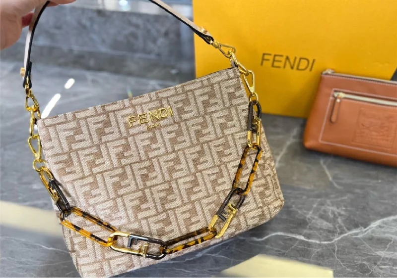 Fendi By The Way bags with a leather - wrapped drawstring for a luxurious and tactile feelNew woman Fendi handbag