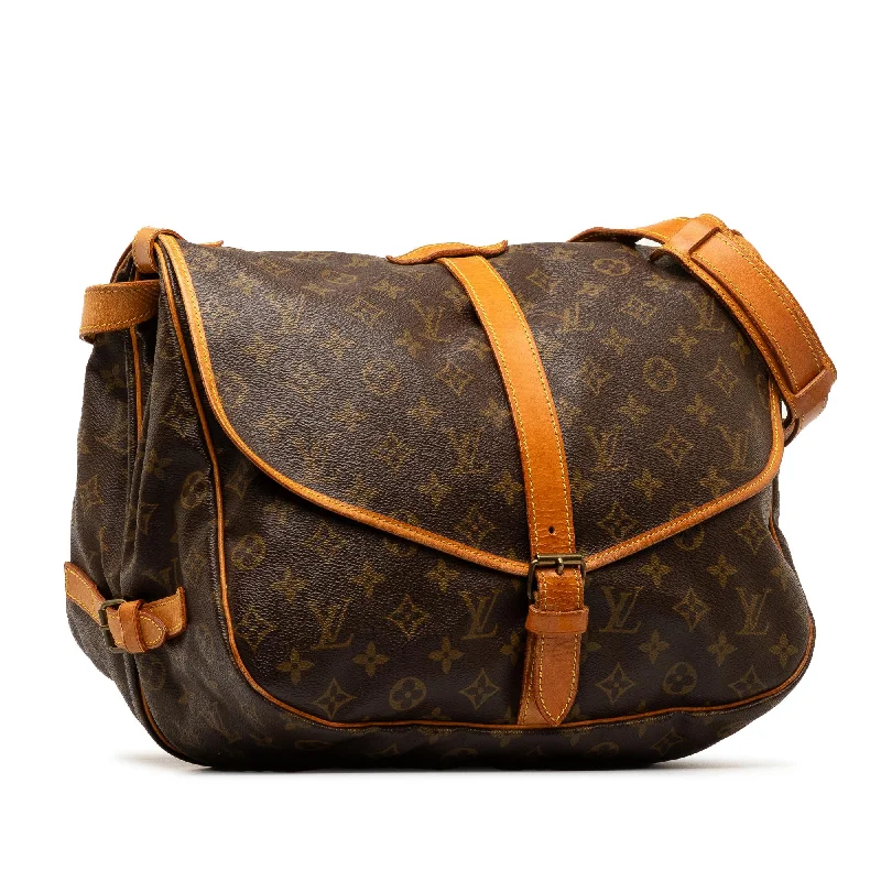 Louis Vuitton tote bags with a double - handle and shoulder - strap optionLouis Vuitton Monogram Saumur 35 (dGcr9j)