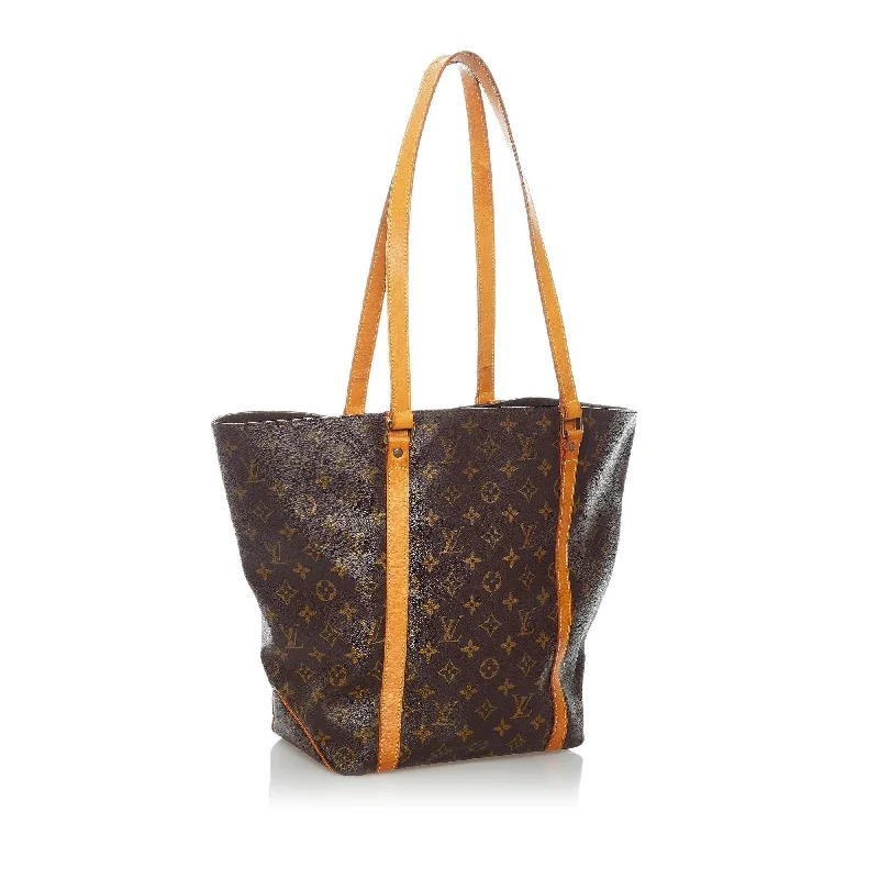 Louis Vuitton backpacks with a padded back panel for comfort during long - wearLouis Vuitton Monogram Sac Shopping 48 (34133)