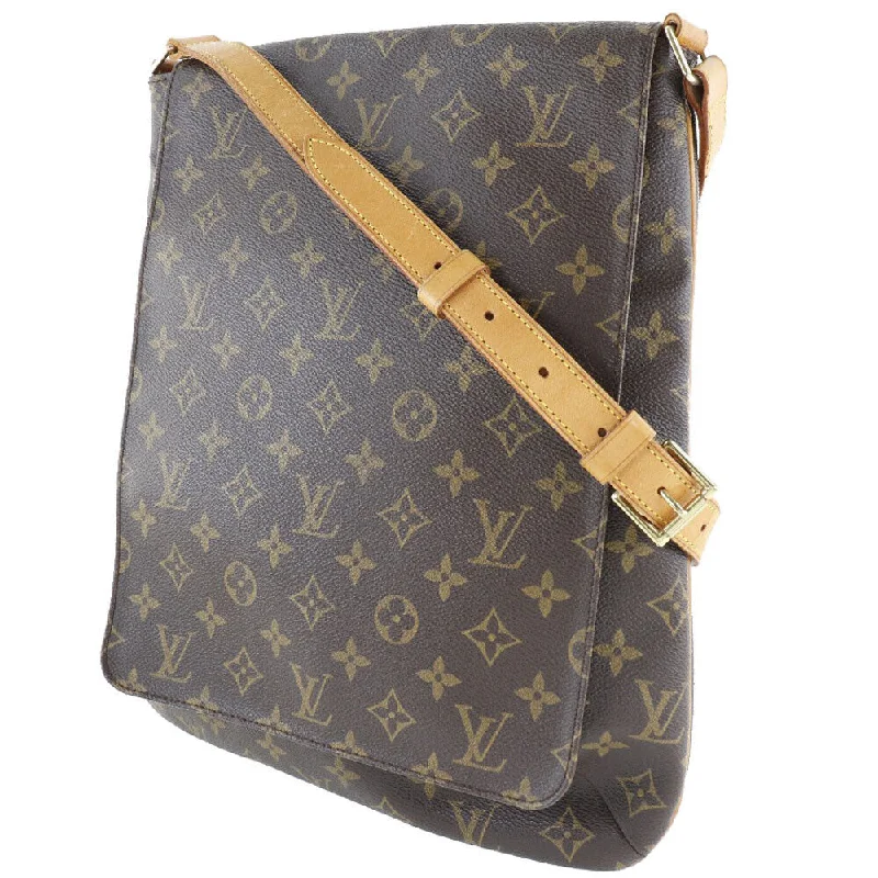 Louis Vuitton crossbody bags with a printed floral pattern for femininityLouis Vuitton Muset Shoulder Bag Brown