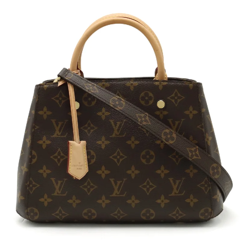 Louis Vuitton Twist bags with a crystal - embellished LV - turnlockLouis Vuitton Monograms Montane BB Handbags 2WAY Semi-Shellder M41055