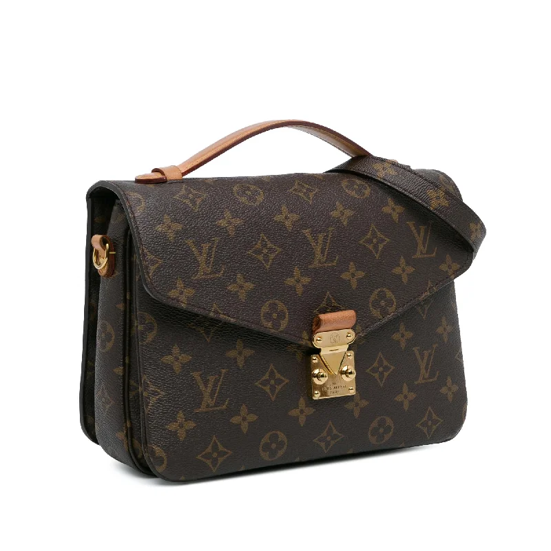 Louis Vuitton crossbody bags with a woven leather strap for textureLouis Vuitton Monogram Pochette Metis (44NW5r)