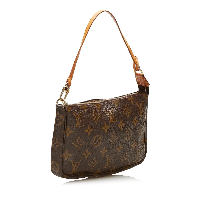 Louis Vuitton Petite Malle bags with a hard - shell structure for uniquenessLouis Vuitton Monogram Pochette Accessoires 35623)