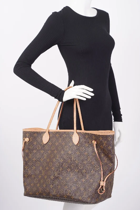 Louis Vuitton tote bags with a printed LV logo on the front for brand visibilityLouis Vuitton Neverfull Bag Monogram GM